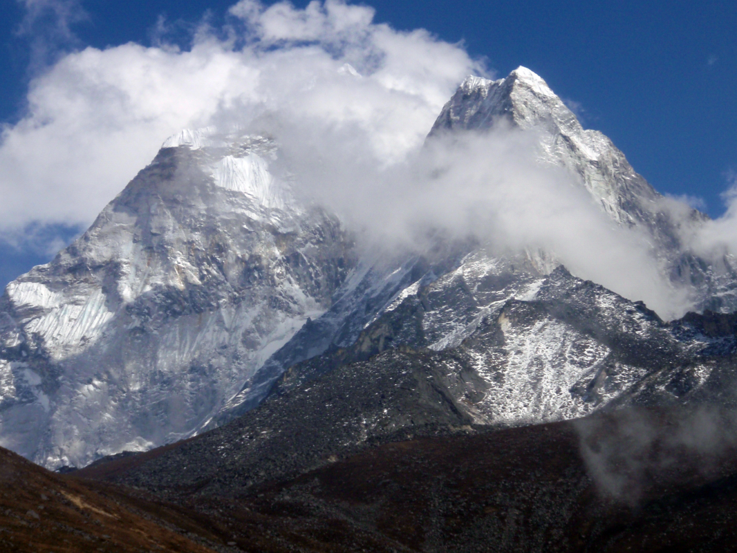 Ama Dablam from Dingboche lodge